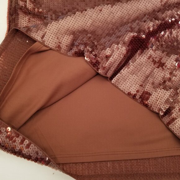 Express Burgundy Wine Sequin Pencil Cocktail Skirt * Ladies Size XL * NEW w/Tags - Picture 10 of 13